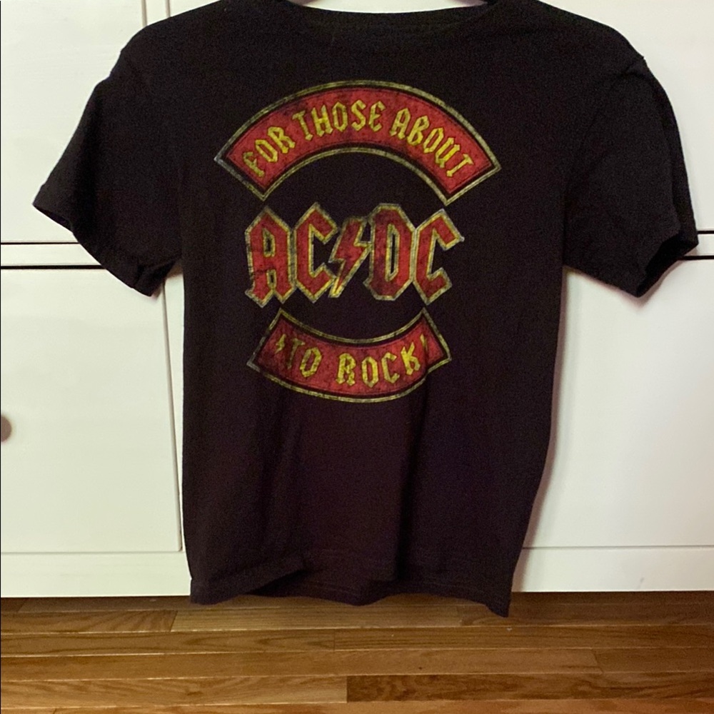 AC/DC Kids Short Sleeve Tee - Black and Red